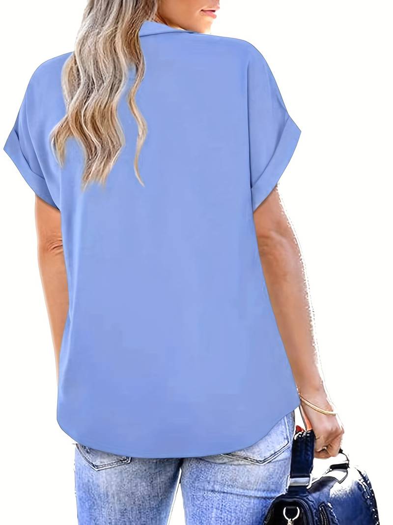 Verónica | Casual Summer Shirt With Turn-Down Collar For Women