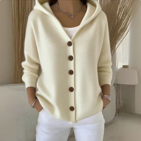 Violeta | Button Hooded Cardigan
