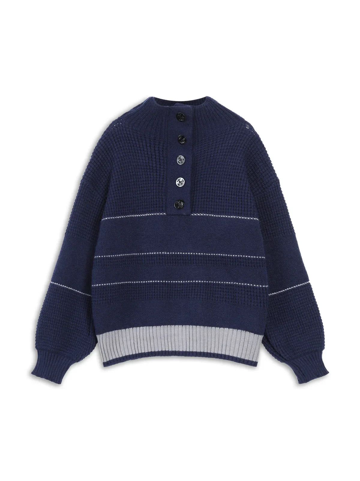 Trixie | Women's knitted sweater with button placket