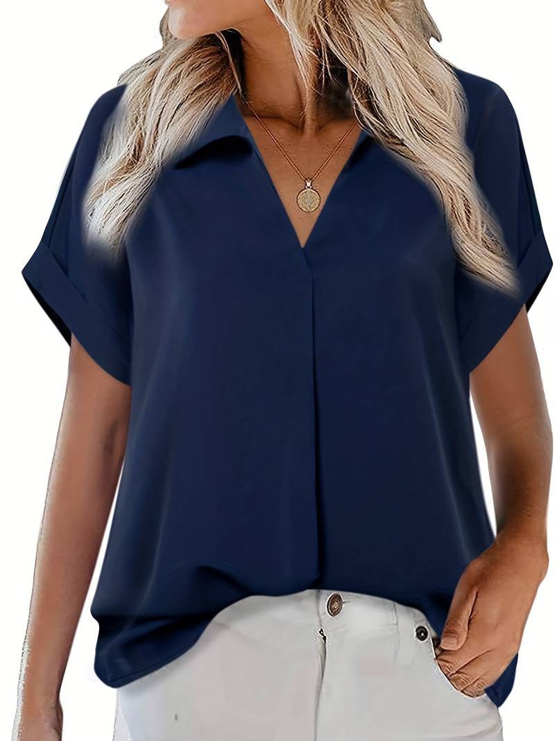 Verónica | Casual Summer Shirt With Turn-Down Collar For Women
