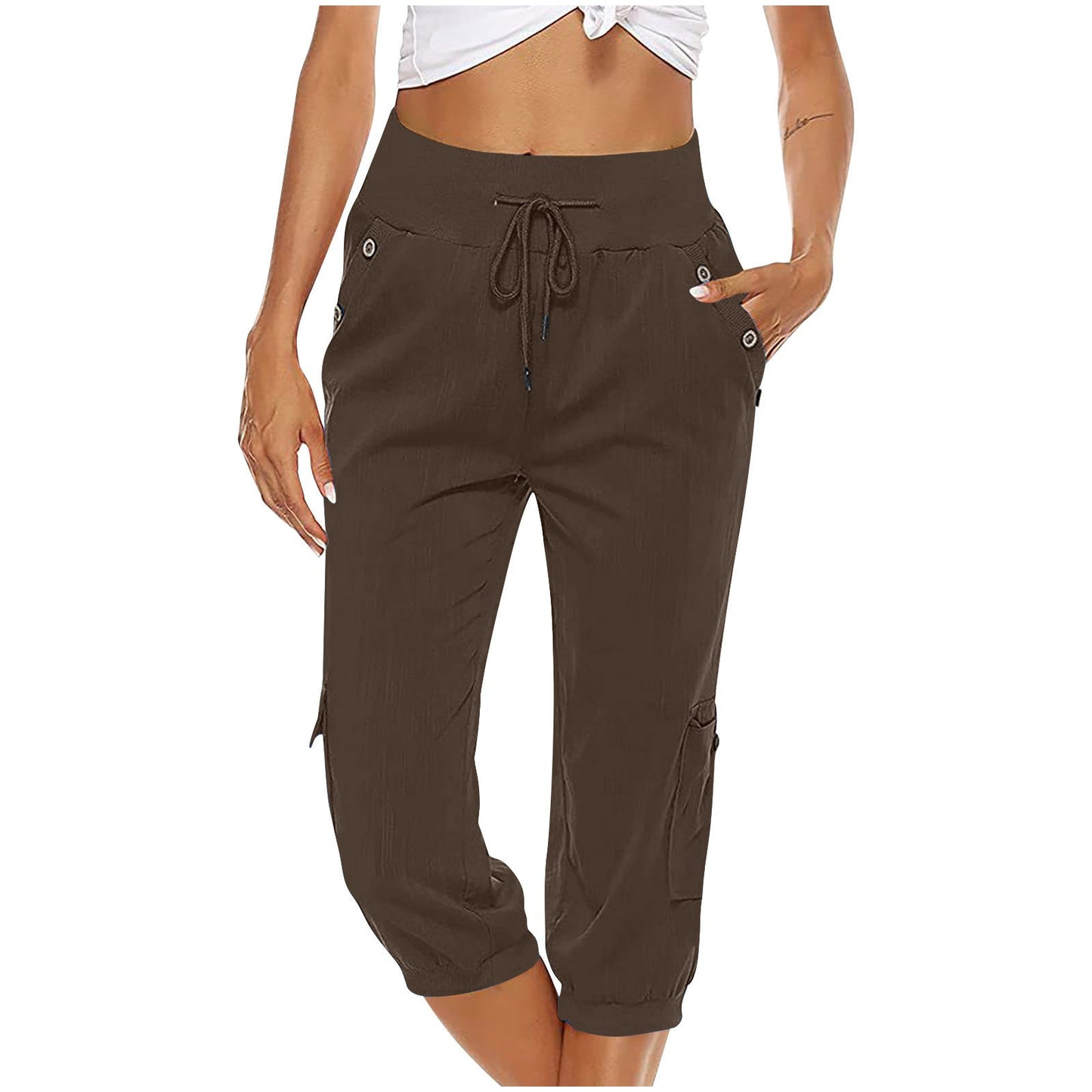 Trinity | Straight Trousers With Elastic Waist And Drawstring