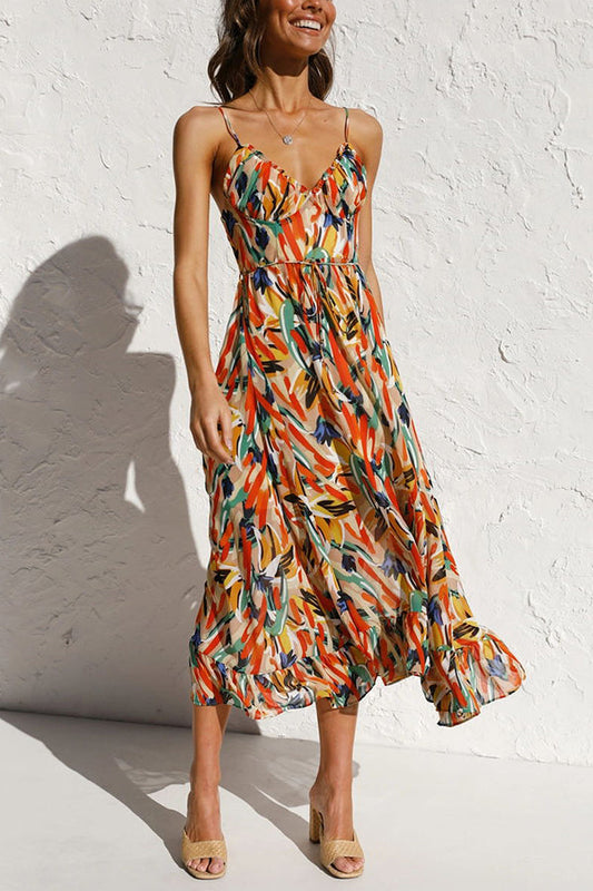 Uxue | Colorful midi dress