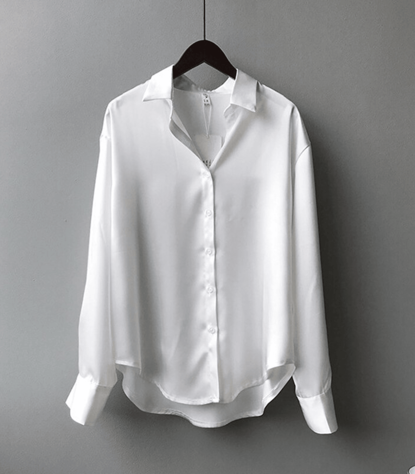 Victoria | Buttoned Satin Silk Blouse