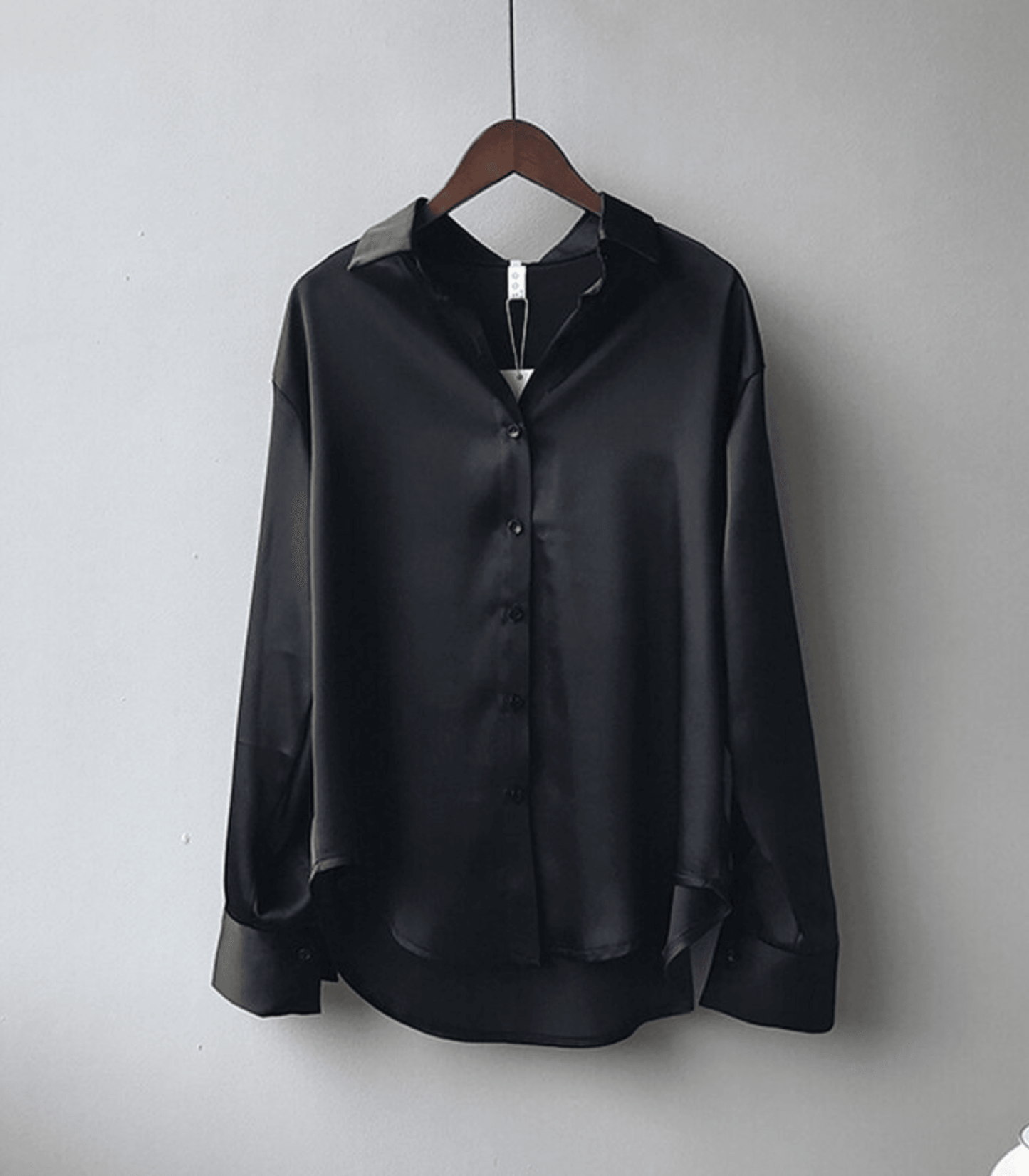 Victoria | Buttoned Satin Silk Blouse