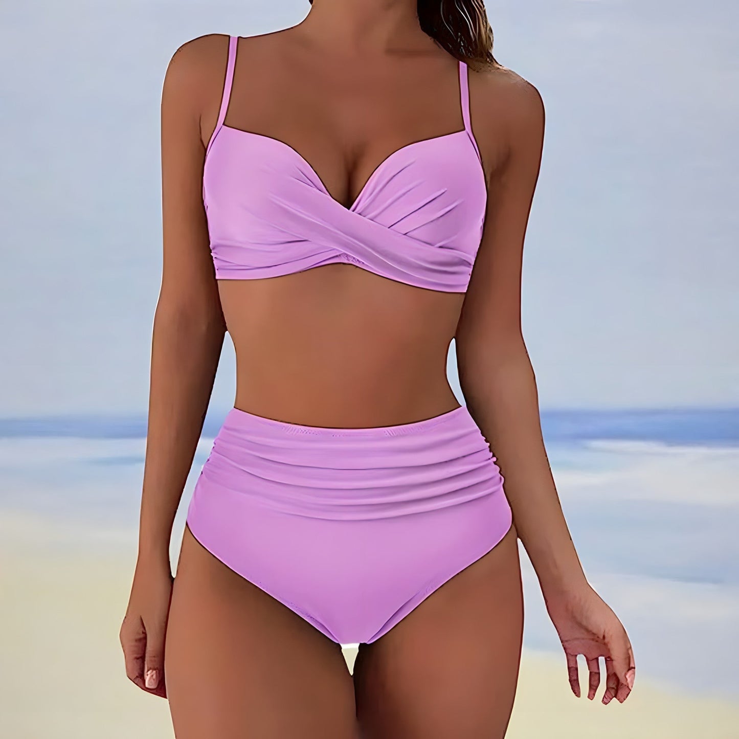 Adara | Highwaisted bikini with twisted top