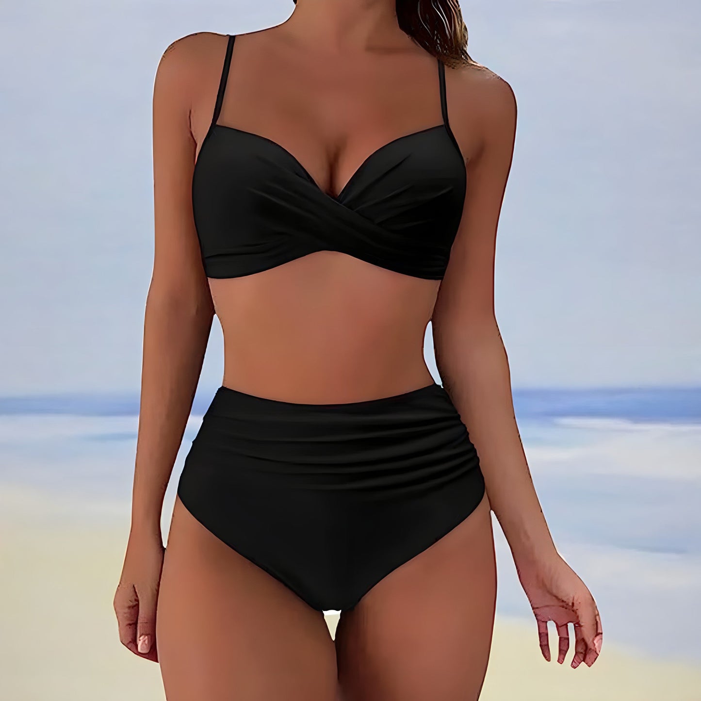 Adara | Highwaisted bikini with twisted top