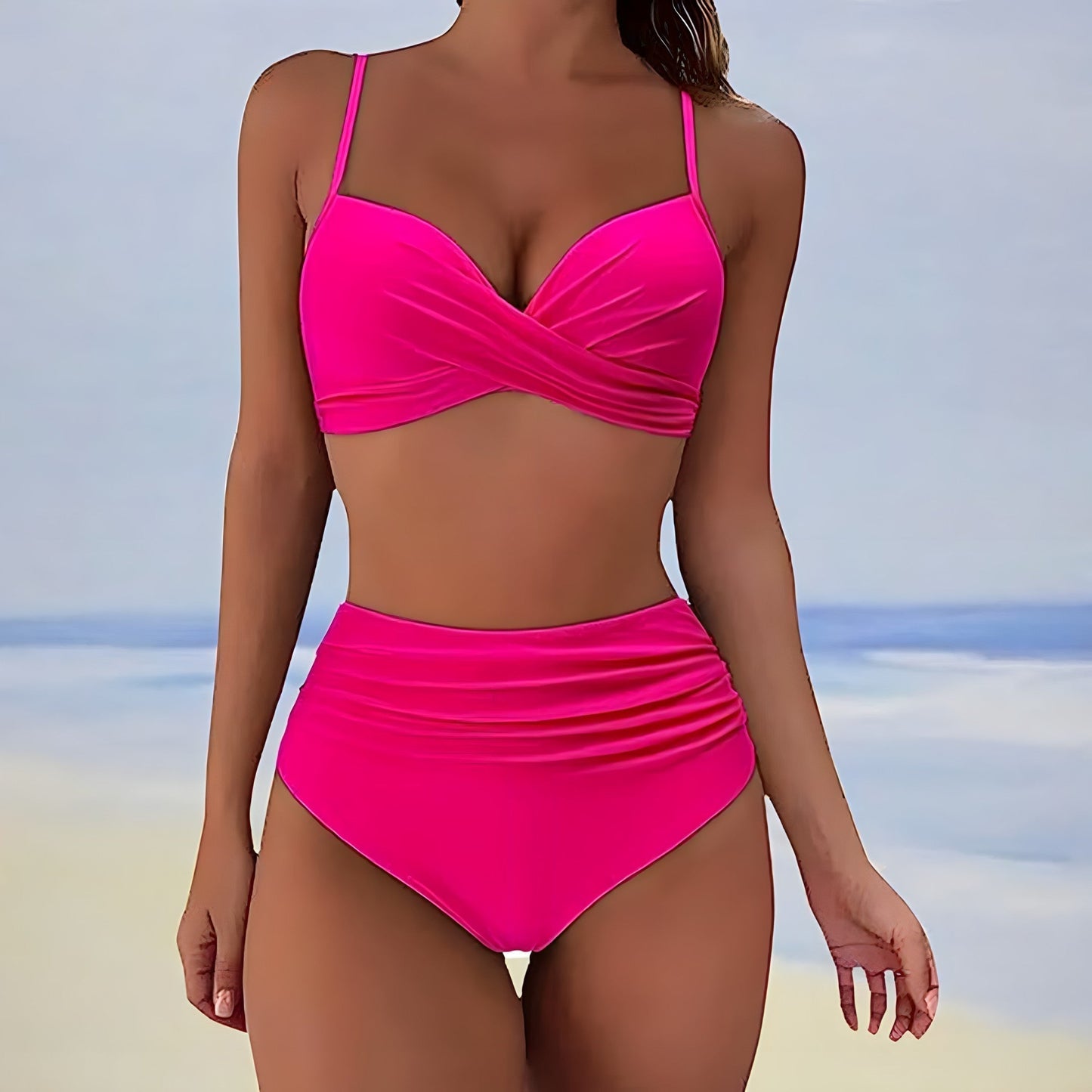 Adara | Highwaisted bikini with twisted top