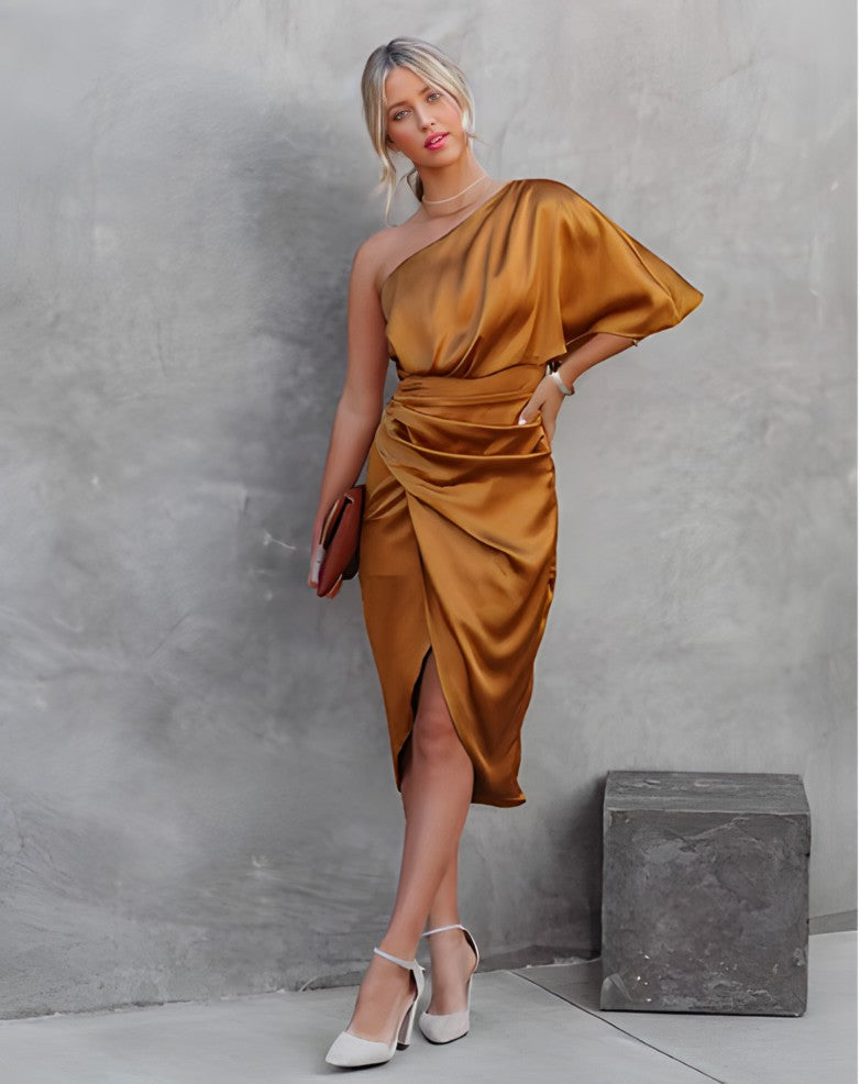 Tilda | Elegant Cocktail Dress With One Shoulder