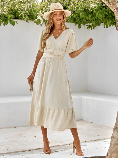 Veda | Belted Wrap Layered Maxi Dress