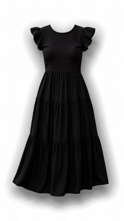 Wren | Smocked Summer Midi Dress Pleated