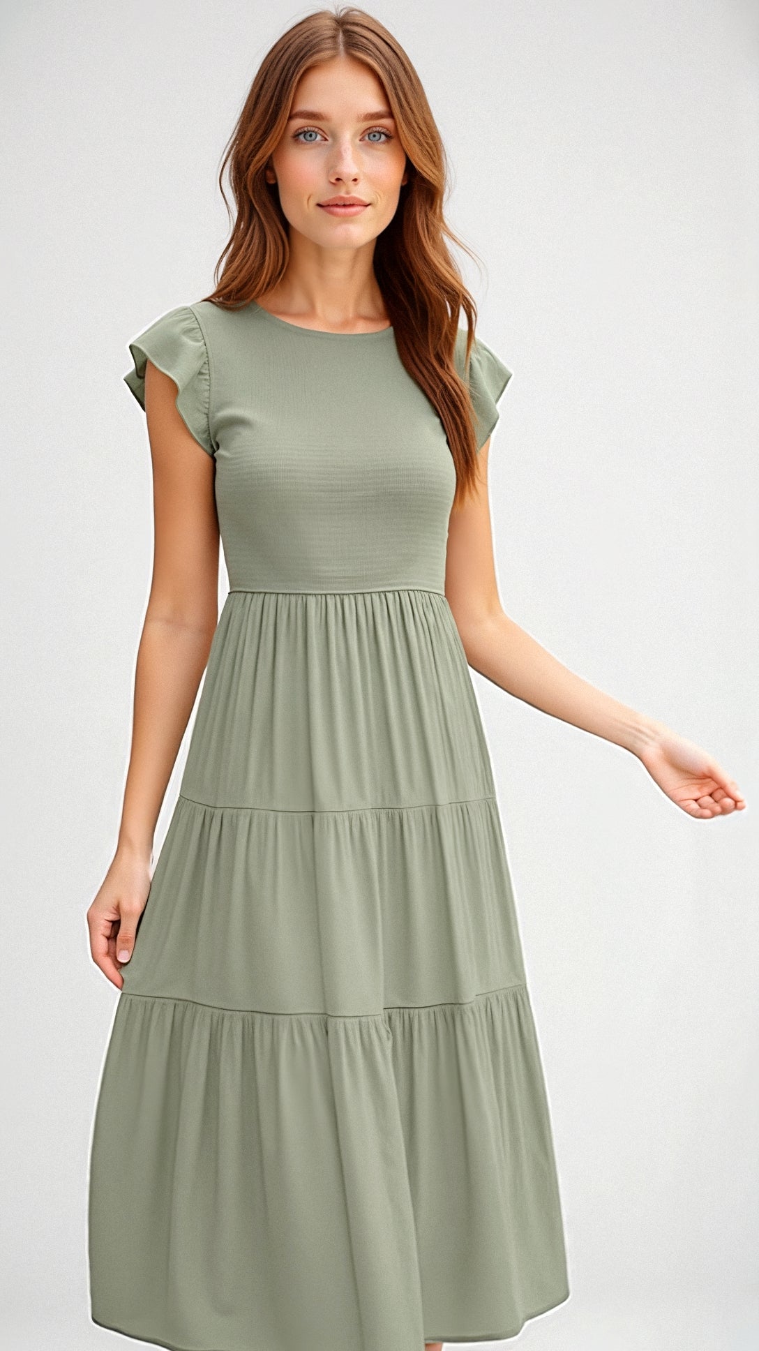 Wren | Smocked Summer Midi Dress Pleated