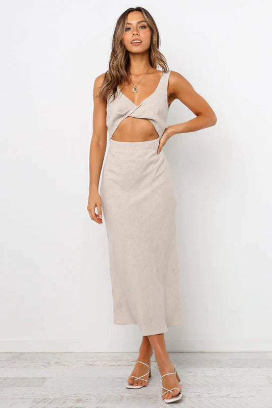 Victoria | Midi Dress In A Wrap Style