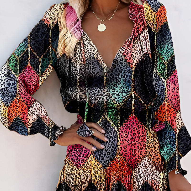 Trinidad | Mini Dress Floral Chiffon