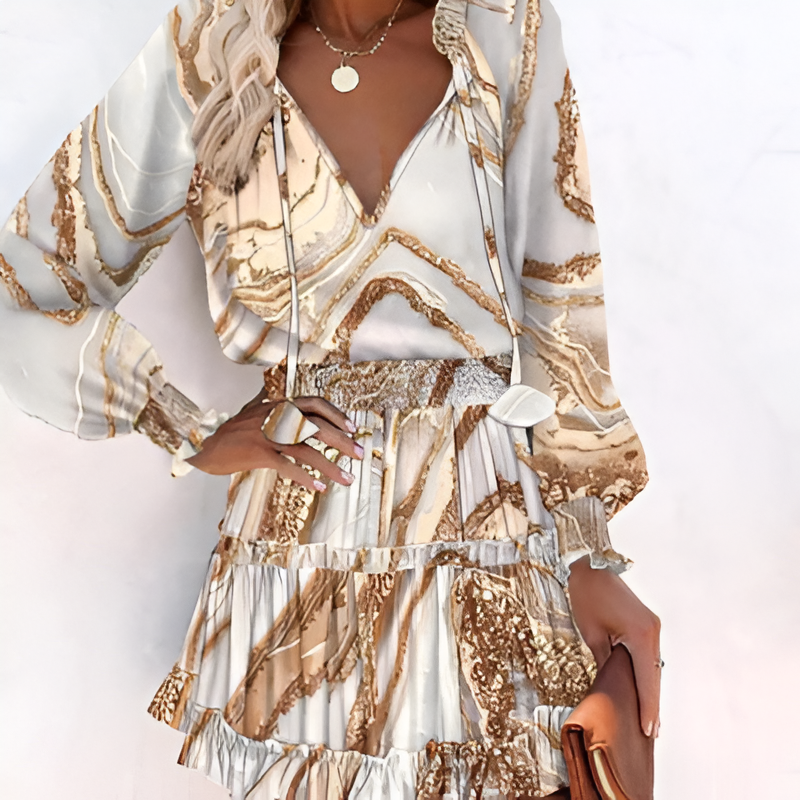 Trinidad | Mini Dress Floral Chiffon