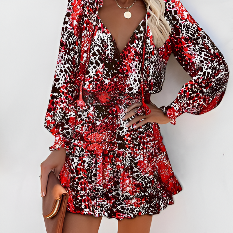 Trinidad | Mini Dress Floral Chiffon