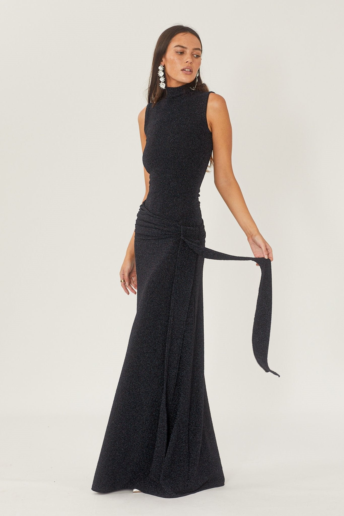 Valentina | Long Shanna Dress With Metal Band