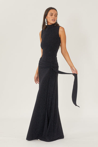 Valentina | Long Shanna Dress With Metal Band