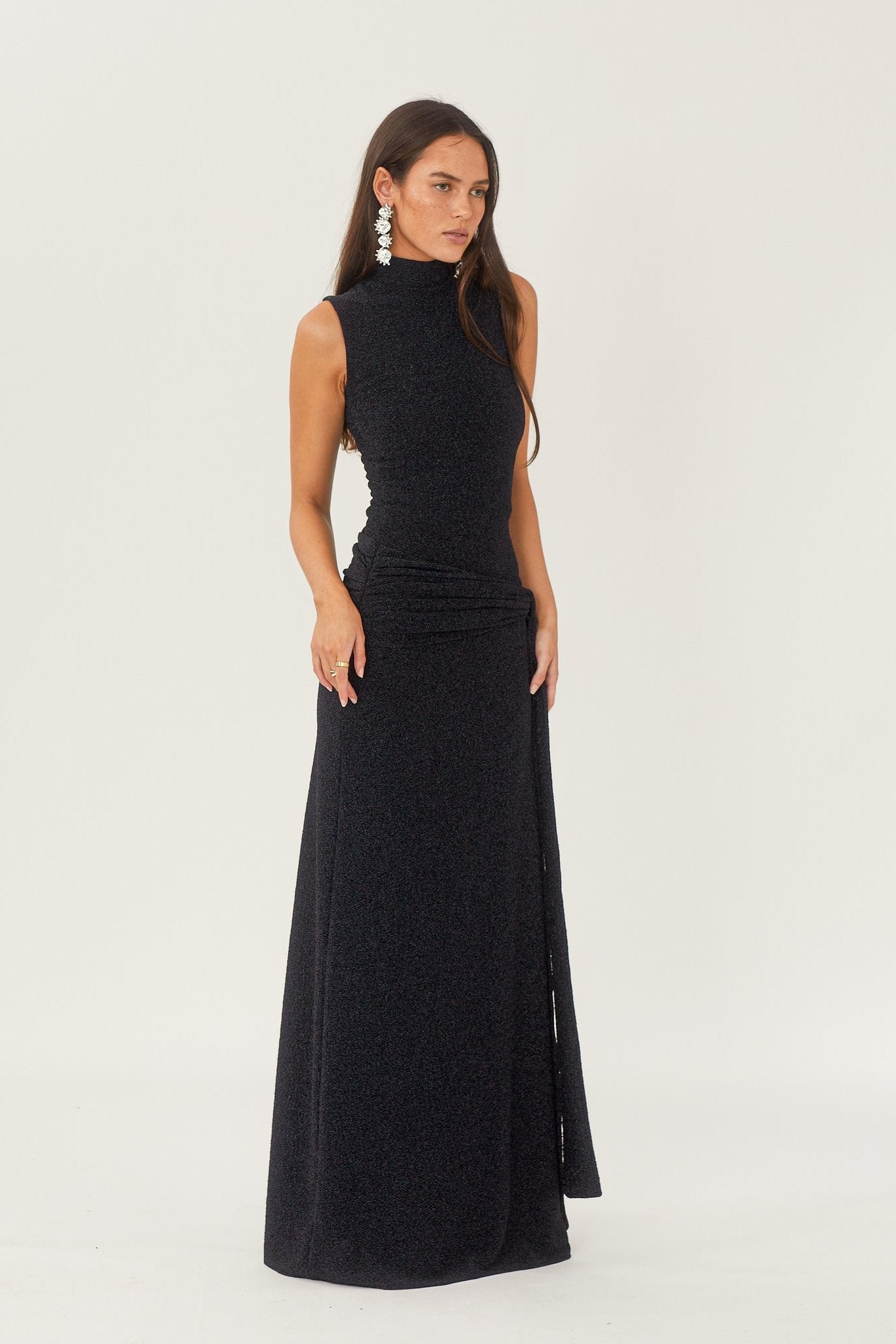 Valentina | Long Shanna Dress With Metal Band