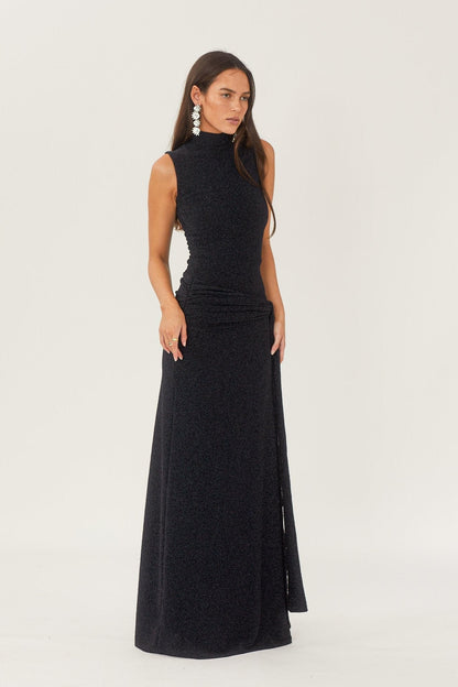 Valentina | Long Shanna Dress With Metal Band