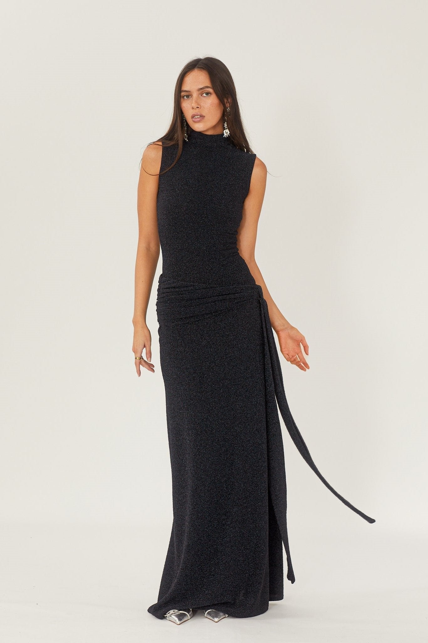 Valentina | Long Shanna Dress With Metal Band