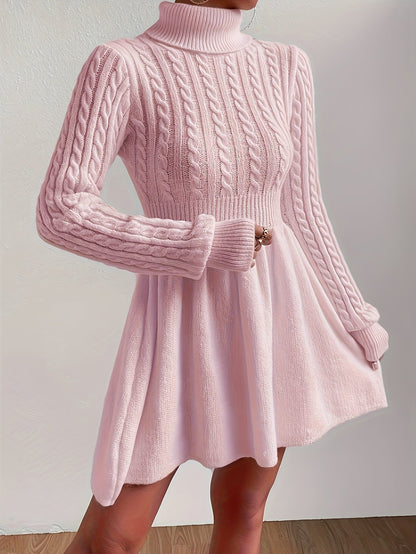 Tracey | Elegant A-Line Knitted Dress Made Of Fine Wool