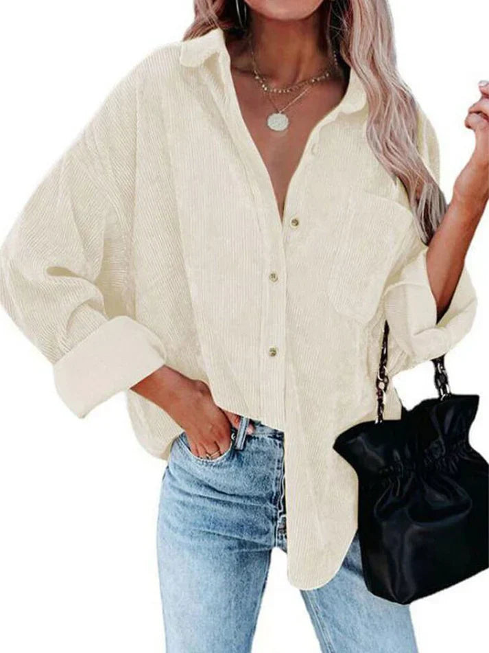 Aaliyah | Rib Samtblouse