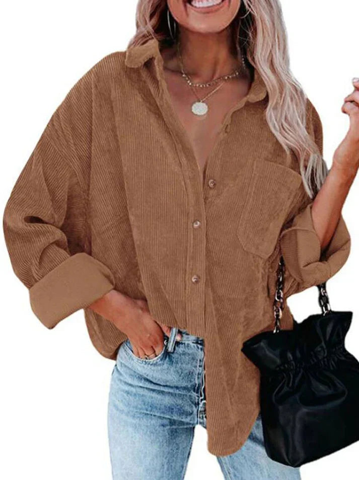 Aaliyah | Rib Samtblouse